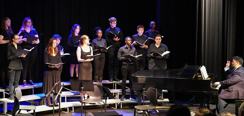 Sandburg choir singing