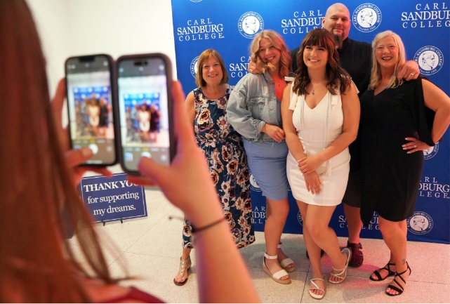 A group of people posing for a picture.