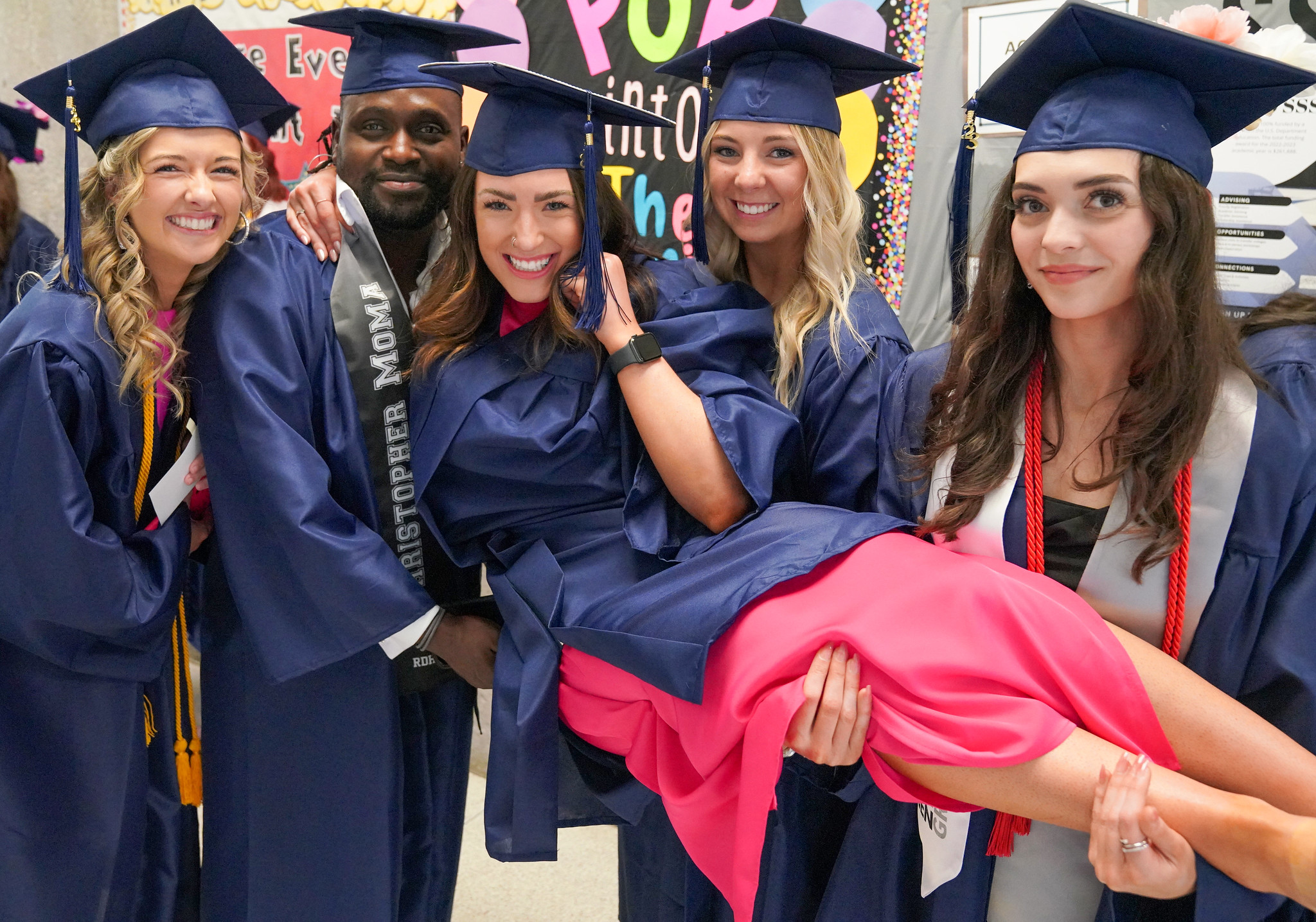 Group of graduates smiling 