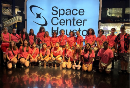 UBMS students at the space center